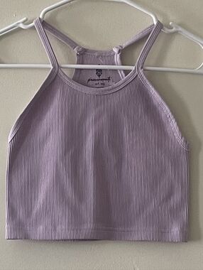 FP MOVEMENT Happiness Runs Crop Tank Top Purple Lavender NEW NWOT M/L Running